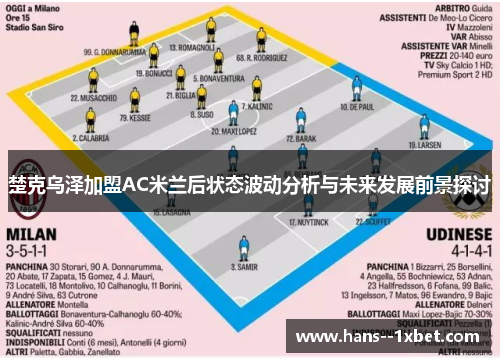 楚克乌泽加盟AC米兰后状态波动分析与未来发展前景探讨