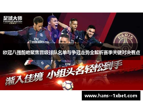 欧冠八强前瞻聚焦晋级球队名单与争冠走势全解析赛季关键对决看点